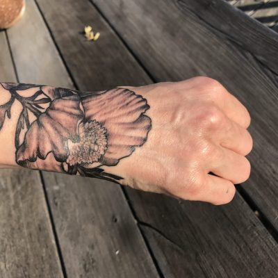 Wrist tattoo by Nakona Macdonald