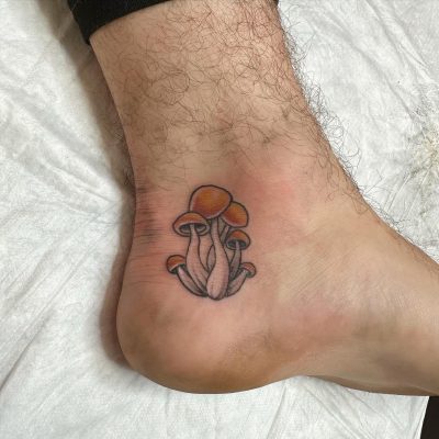 Foot tattoo by Ray Schmoldt