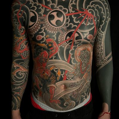 Body suit tattoo by Sam Yamini