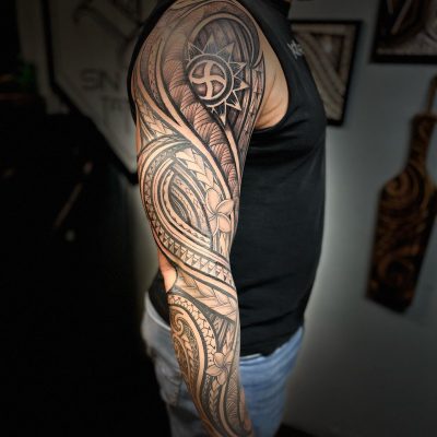 Tribal tattoo by Michael Rosal