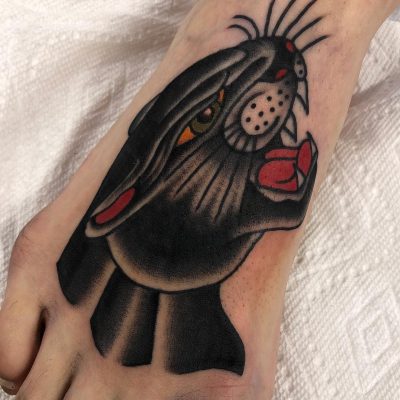 Foot tattoo by Jason Phillips