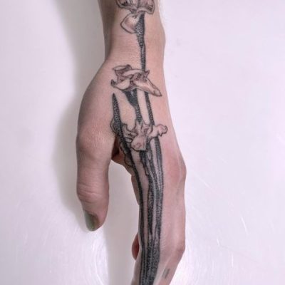 Fingers tattoo by Hayden Strong