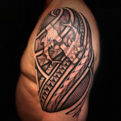 Tribal tattoo by Michael Rosal