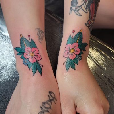 Wrist tattoo by Chris Foltz