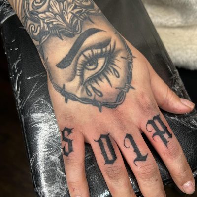 Fingers tattoo by Kharlaa Ramirez