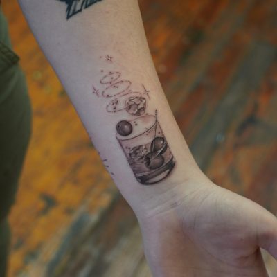 Wrist tattoo by Dylan Carr