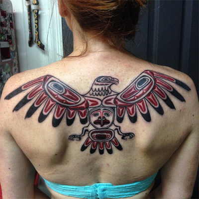 Tribal tattoo by Amy Barrow