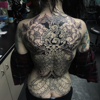 Body suit tattoo by Justin Gorbey