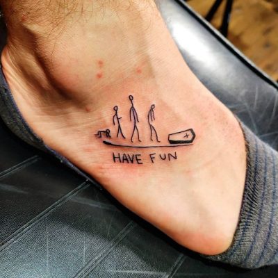 Foot tattoo by Cristhian Rubi